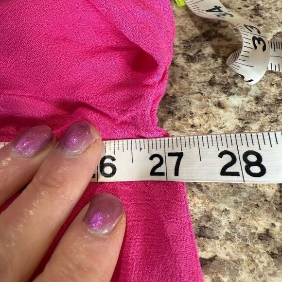 Pink Swim Coverup with Embroidery Cold Shoulder - Picture 5 of 9